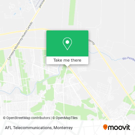 AFL Telecommunications map