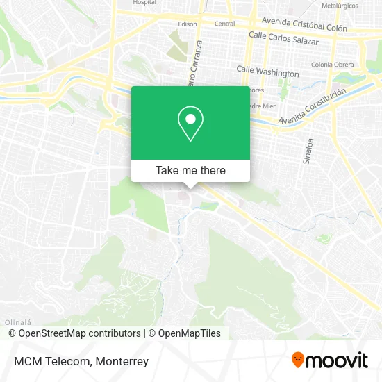 Mapa de MCM Telecom