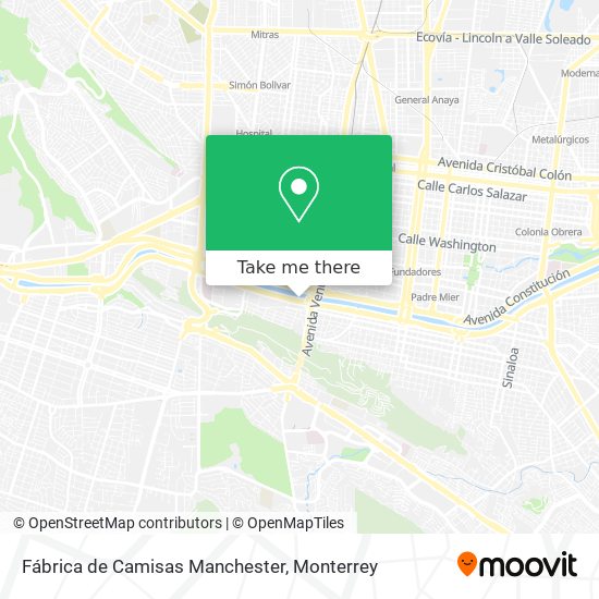 Fábrica de Camisas Manchester map