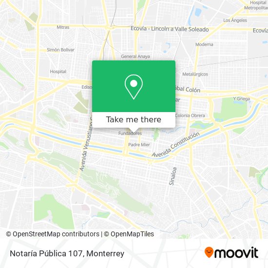 Mapa de Notaría Pública 107