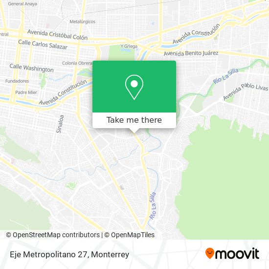Mapa de Eje Metropolitano 27