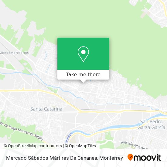 Mercado Sábados Mártires De Cananea map