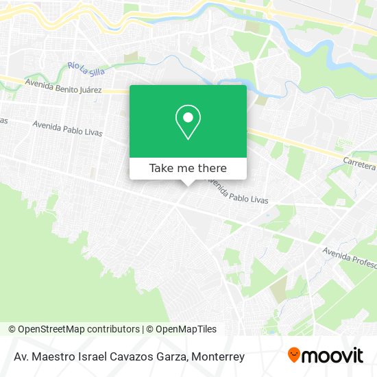 Av. Maestro Israel Cavazos Garza map