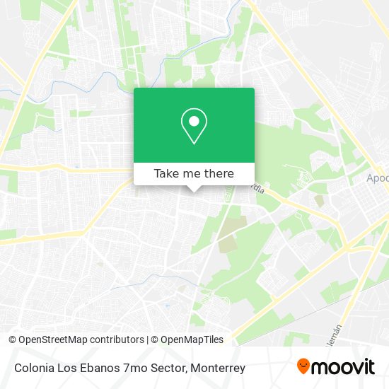 Mapa de Colonia Los Ebanos 7mo Sector