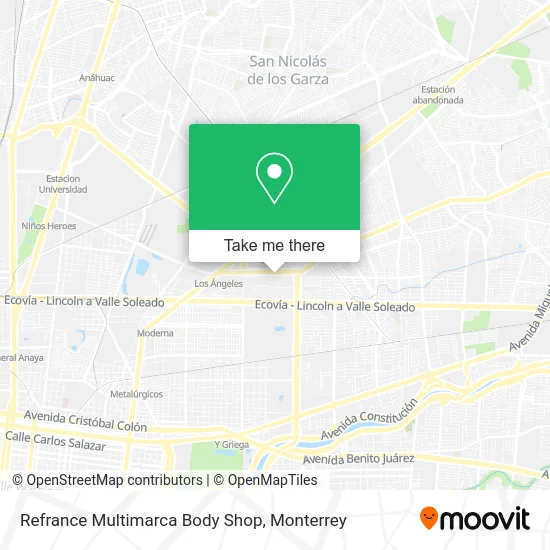 Refrance Multimarca Body Shop map