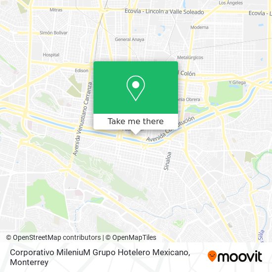 Corporativo MileniuM Grupo Hotelero Mexicano map
