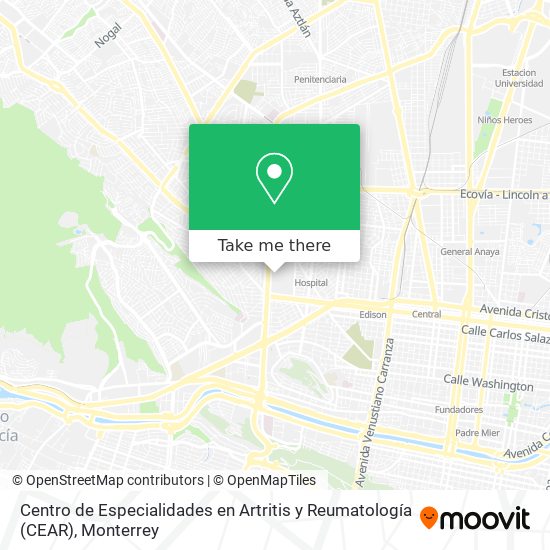 Centro de Especialidades en Artritis y Reumatología (CEAR) map