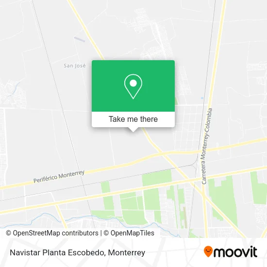 Mapa de Navistar Planta Escobedo