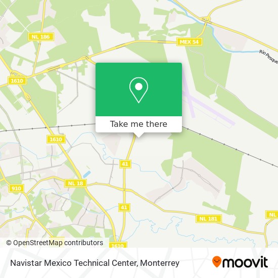 Mapa de Navistar Mexico Technical Center