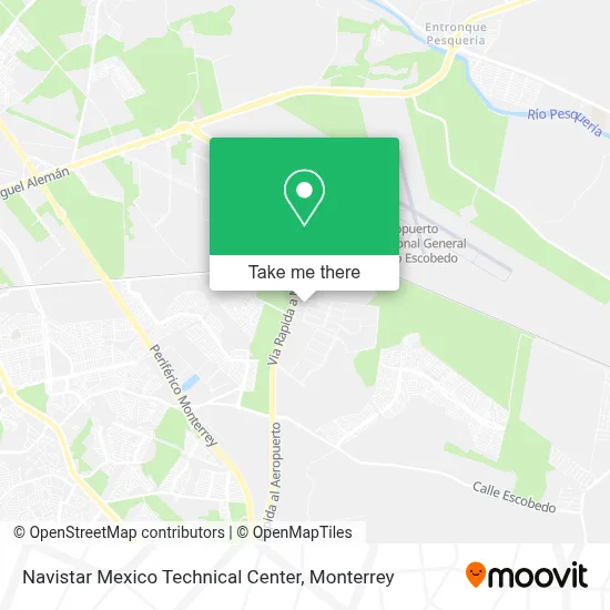 Navistar Mexico Technical Center map