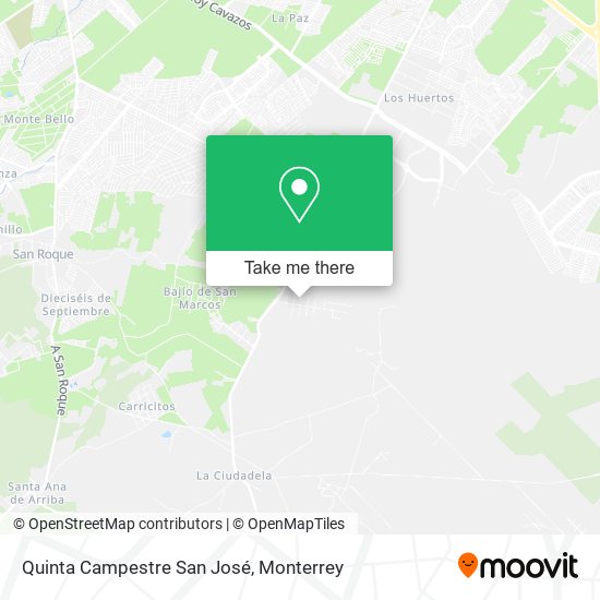 Quinta Campestre San José map