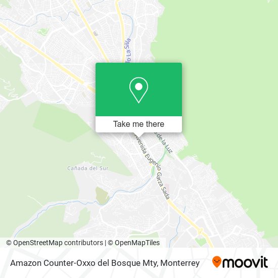 Amazon Counter-Oxxo del Bosque Mty map