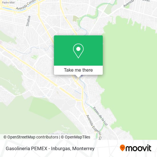 Gasolineria PEMEX - Inburgas map