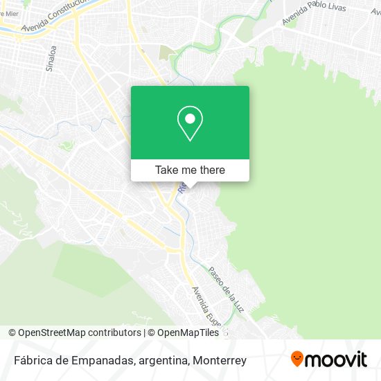 Fábrica de Empanadas, argentina map