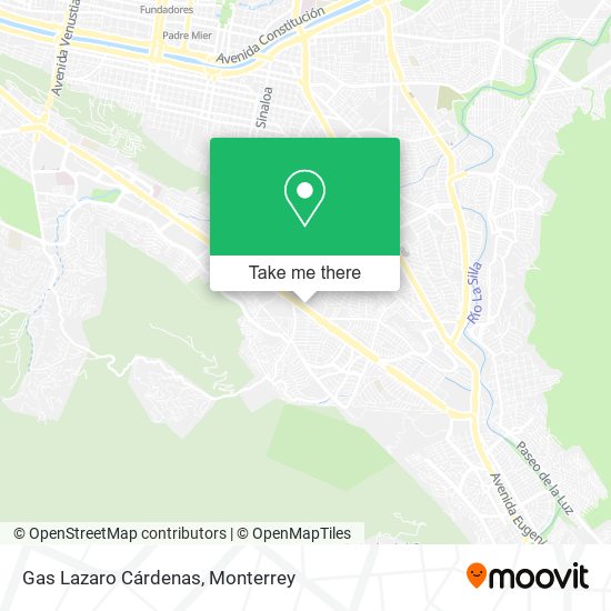 Gas Lazaro Cárdenas map