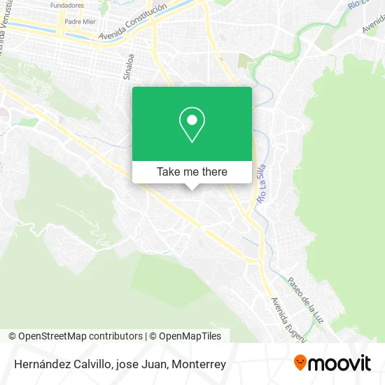 Hernández Calvillo, jose Juan map