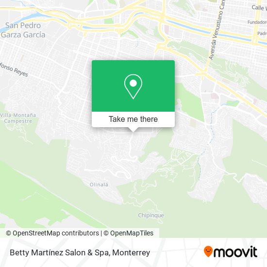 Mapa de Betty Martínez Salon & Spa