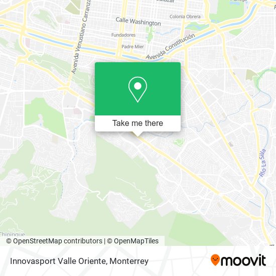Innovasport Valle Oriente map
