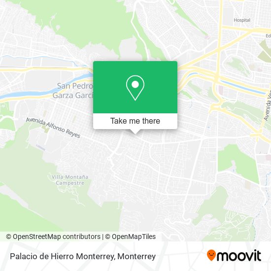 Palacio de Hierro Monterrey map