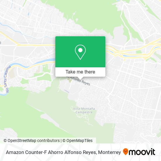 Mapa de Amazon Counter-F Ahorro Alfonso Reyes