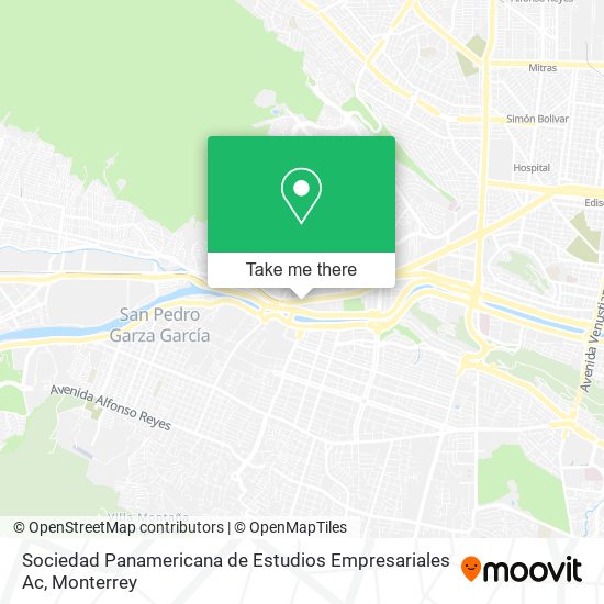 Mapa de Sociedad Panamericana de Estudios Empresariales Ac