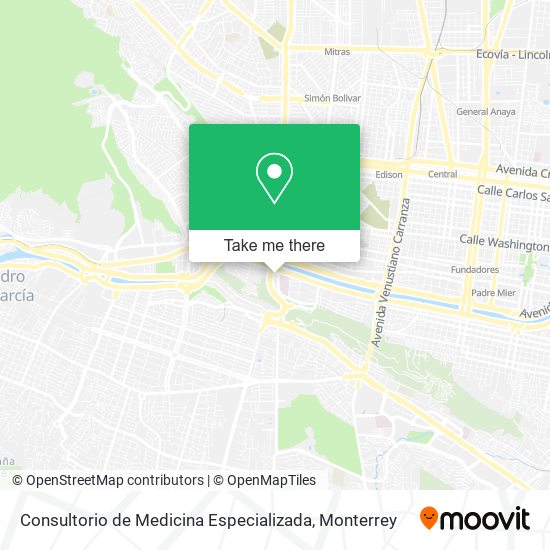 Consultorio de Medicina Especializada map