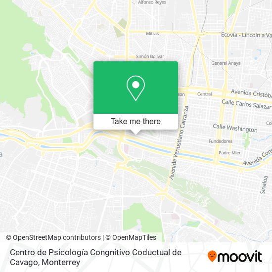 Mapa de Centro de Psicología Congnitivo Coductual de Cavago