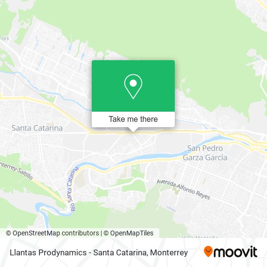 Mapa de Llantas Prodynamics - Santa Catarina