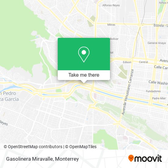 Gasolinera Miravalle map