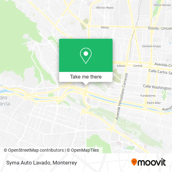 Syma Auto Lavado map