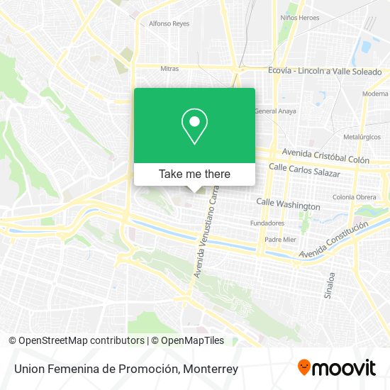 Union Femenina de Promoción map