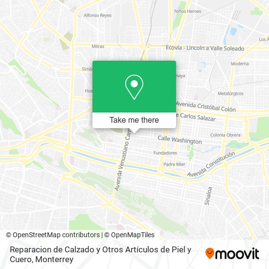 Reparacion de Calzado y Otros Artículos de Piel y Cuero map