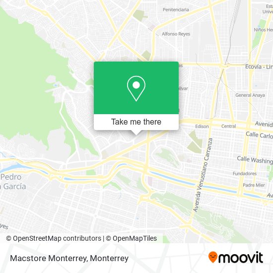 Macstore Monterrey map