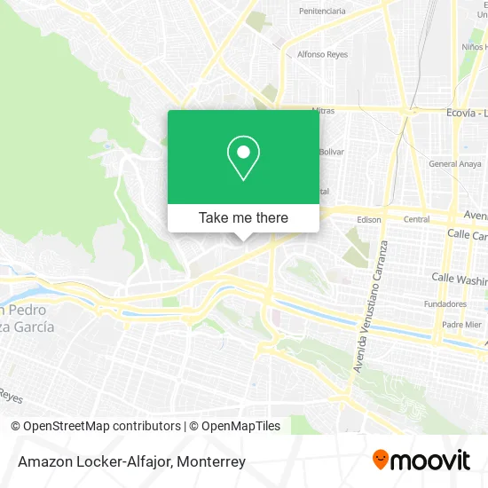 Amazon Locker-Alfajor map