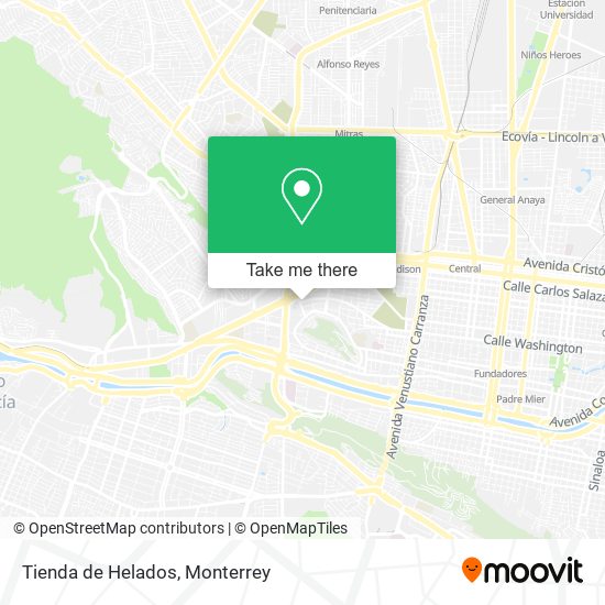 Mapa de Tienda de Helados