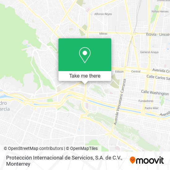 Protección Internacional de Servicios, S.A. de C.V. map