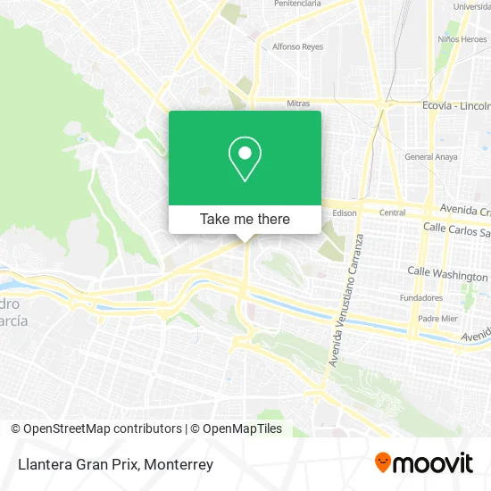 Llantera Gran Prix map