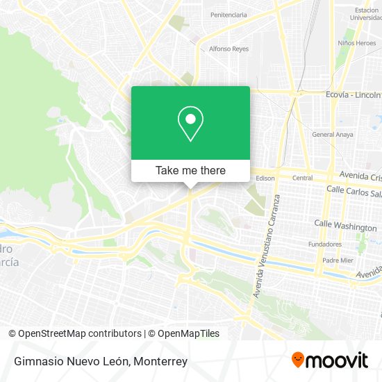 Gimnasio Nuevo León map