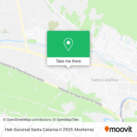 Heb Sucursal Santa Catarina II 2929 map