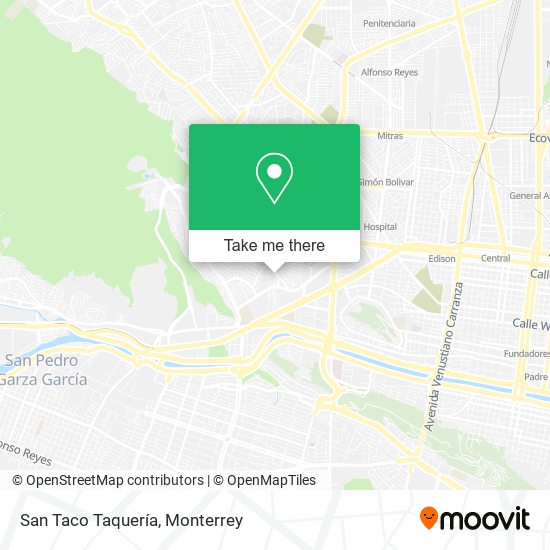 San Taco Taquería map