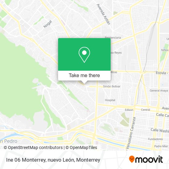 Ine 06 Monterrey, nuevo León map