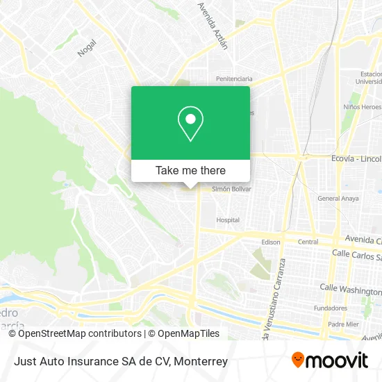 Just Auto Insurance SA de CV map