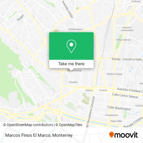 Mapa de Marcos Finos El Marco