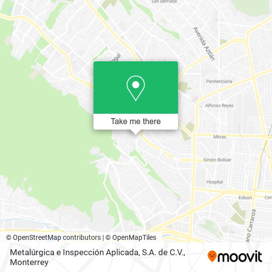 Metalúrgica e Inspección Aplicada, S.A. de C.V. map