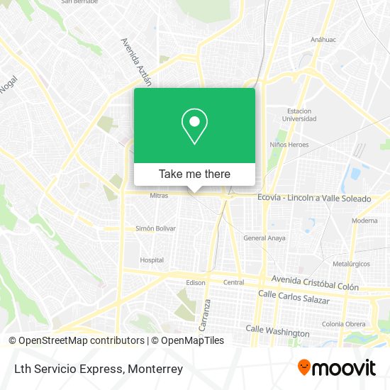 Lth Servicio Express map