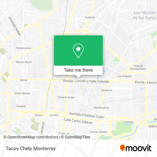 Tacos Chely map