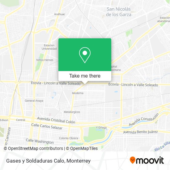 Gases y Soldaduras Calo map