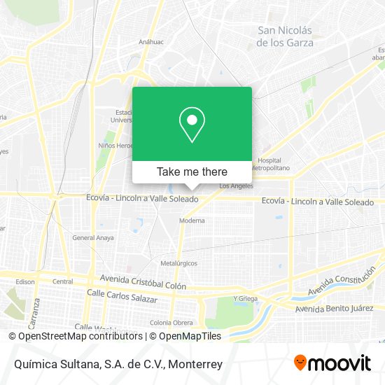 Química Sultana, S.A. de C.V. map