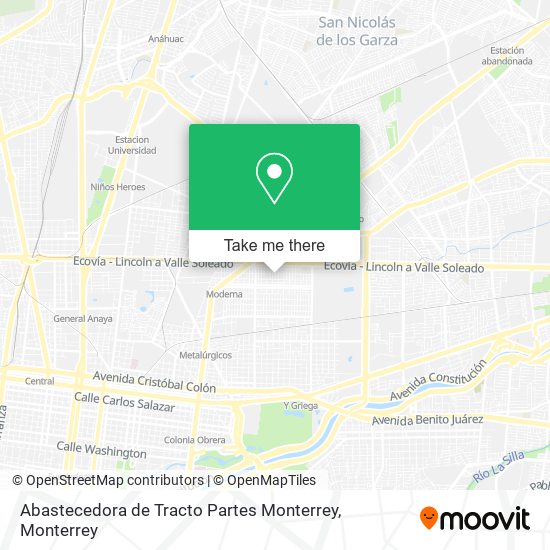 Abastecedora de Tracto Partes Monterrey map