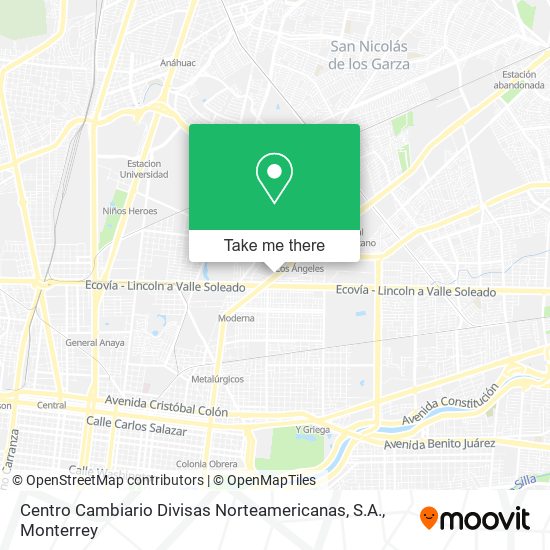 Centro Cambiario Divisas Norteamericanas, S.A. map